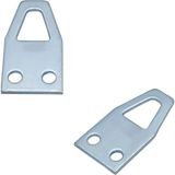 Mikasso 10 Ad. Tablo Kancası Düz Model - Metal Çerçeve Askısı Aparatı - Vidalı Fotoğraf Resim Asma Metal Bej