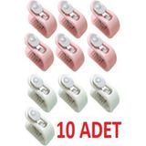Mikasso 10 Adet Set Mandallı Yorgan Nevresim Sabitleme Klipsi -Yorganların Kayma Önleyici Plastik 25 x 18 Ço