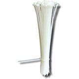 Mikasso 10 cm Beyaz 25MMX100MM Kablo Bağı - Pakette 100 Adet Bulunur - Çok Renkli
