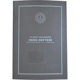 Mikasso 10 Ders Yoklamasız Ders Defteri Gri Plastik Kapak Yumuşak Çizgili Belirtilmemiş Orta Boy Gri Fihrist - Çok Renkli