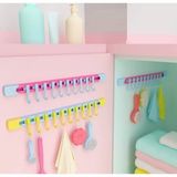 Mikasso 10 Kancalı Raylı Mutfak ve Banyo Düzenleyici Askı 30 cm (5224) Duvara Monte Belirtilmemiş Çok Renkli