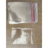 Mikasso 100 Adet 10X15 cm Bantlı Yapışkanlı Şeffaf Opp Jelatin Poşet ( 10X10+5) Şeffaf 10 x 15