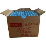 Mikasso 100 Adet Mavi Renk Tebeşir Öz-Gün Tebeşir Mavi - Çok Renkli