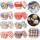 Mikasso 100 Adet Muffin Cupcake Kağıdı, Renkli Kağıt Muffin Kek Kalıbı Kağıt Çok Renkli