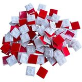 Mikasso 100 Adet Yapışkanlı Kroşe Beyaz 19X19