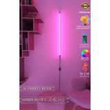 Mikasso 100 cm Uzunluk - Oda Aydınlatma Sistemi - Full Rgb - Full Renk - Kumandalı Plastik Beyaz - Çok Renkli