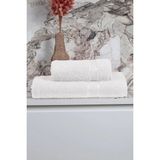 Mikasso %100 Pamuk 2 Parça Kadın/erkek Banyo Duş Hamam Havlu Seti 90X150 cm Pamuklu Beyaz - Çok Renkli