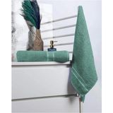 Mikasso %100 Pamuk 2 Parça Kadın/erkek Banyo Duş Hamam Havlu Seti 90X150 cm Pamuklu Yeşil - Çok Renkli