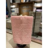 Mikasso %100 Pamuk Pembe Jakarlı Havlu (50X90CM) Pamuklu Yüz Havlusu Tekil Ürün Pembe Kutu Yok - Çok Renkli