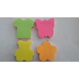 Mikasso 100 Parça 5 Renkli Yapışkanlı Şekilli Postit (4 Adet) Yapışkanlı Not Kağıdı - Çok Renkli