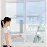 Mikasso 100 x 150 cm Cırt Bantlı Yapışkanlı Çift Kanat Pencere Sinekliği Polyester