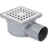 Mikasso - 10*10 50 Lik Yandan Çıkışlı Plastik Çerçeveli Koku Önleyici Yer Süzgeci - 1041-2125022-11