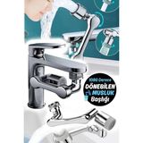 Mikasso 1080°DÖNEBILEN Musluk Püskürtme Başlığı Lavabo Musluk Genişletici Adaptörü Evrensel Sıçrama Filtresi - Çok Renkli