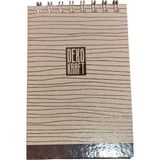 Mikasso 10X15 cm A6 Çizgisiz 80 Yaprak Karton Sert Kapak Telli Defter 60 gr Krem Renk Kağıt Sert Spiralli Çi - Çok Renkli