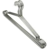 Mikasso 12 Adet Metal Elbise Askısı 3mm Metal Beyaz