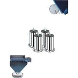 Mikasso 12 cm Baza Ayağı Koltuk Ayağı Kanepe Ayağı 3/8 Civatalı (Kalın Diş) (4 Adet) 12CM-BAZA-AYAĞI-4LÜ Güm