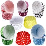 Mikasso 12 Li Muffin Kek Kalıbı & Cupcake Muffin Bardağı Küçük Boy Belirtilmemiş Çok Renkli