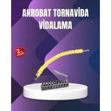 Mikasso 12 Parça Vidalama Uç Seti Akrobat Tasarım Dayanıklı Metal - EGEMEN6607-3466 - Çok Renkli
