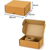 Mikasso 12×18×8,5 cm E-Ticaret Kargo Kutusu 10 Adet Kraft 18 x 12 x 9