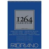 Mikasso 1264 Drawing Black A5 20 Yaprak Üstten Spiralli Siyah Yapraklı Eskiz Çizim Defteri 200 Gr. Sert Beli - Çok Renkli