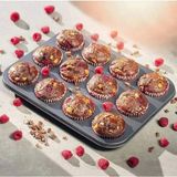 Mikasso 12'li Cupcake ve Muffin Için Yanmaz Tepsi - Kek, Kurabiye, Turta ve Çörek Için Kapsül Kalıbı Teflon