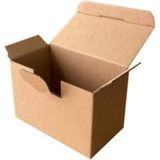 Mikasso 12X7X8CM Kilitli Kutu - 0,2 Desi Kutu - Tek Oluklu Kutu - Kraft - 25 Adet Kahverengi 12 x 7 x 8