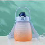 Mikasso 1300 ml Pink Motivasyon Çocuk Matarası Suluk Bpa Free Su Matarası Çocuk Su Matarası Turkuaz Plastik