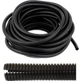 Mikasso 14MM Yarıklı Spiral Hortum Kablo Gizleme Izolasyon Borusu Esnek Siyah - Çok Renkli