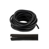 Mikasso 14mm Yarıklı Spiral Hortum Kablo Gizleme İzolasyon Borusu Esnek Siyah