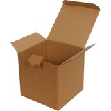 Mikasso 14X14X14CM Kutu - E-Ticaret Kargo Kutusu - 1 Desi Kutu - Kraft - [5 Adet] Kahverengi 14 x 14 x 14