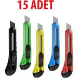 Mikasso 15 Adet Büyük Boy Plastik Maket Bıçağı - Falçata
