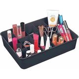 Mikasso 15 Bölmeli Çekmece Içi Düzenleyici Kravat Çorap Takı Organizeri Plastik 32 x 23 Siyah Tr