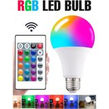 Mikasso 15 Renk Rgb LED Ampul Uzaktan Kumandalı Çok Renkli Dim Edilebilir 810 Lm E27 Ampul