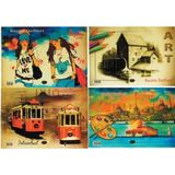 Mikasso 15 Yaprak Spiralli Karton Kapak Resim Defteri 35X50 cm Karton Spiralli Çizgisiz Büyük Boy Turuncu Re - Çok Renkli