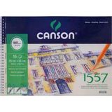 Mikasso 1557 Resim ve Çizim Blok 180 gr 25X35 15 Yp Resim Defteri Sert Düz Renkli Büyük Boy Beyaz Belirtilme - Çok Renkli