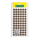 Mikasso 15mm Yuvarlak Yapışkanlı Keçe Kahverengi