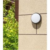 Mikasso 15W Yuvarlak LED Nem Su Geçirmez Banyo Bahçe Modern Tavan Lambası Siyah Kasa Beyaz Işık 6500K Plasti - Çok Renkli