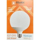 Mikasso 15W=100W Eşdeğer E27 Duylu 3000K Gün Işığı (Sarı Işık) G95 1100 Lümen LED Glop Ampul