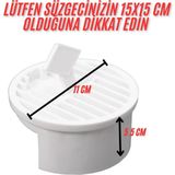 Mikasso 15X15 Süzgeçler Için Gider Kapağı, Yer Süzgeci, Izgarası Gider Kapağı, Yer Süzgeci Süzeği