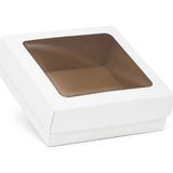 Mikasso 15X15X6 Beyaz Asetatlı Kutu- Hediye Kutusu- E-Ticaret Kargo Kutusu-10 Adet Beyaz 15 x 15 x 6