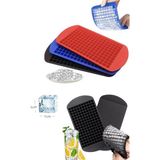 Mikasso 160'LI Mini Küp Şekilli Silikon Buz Kalıbı Buzluk Renkli Silikon Buzluk ( 1 x 1 cm ) Silikon