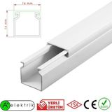 Mikasso 16X16 mm Bantsız Kablo Kanalı 6X1M=6M - Çok Renkli