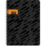 Mikasso 16X22 cm 80 Yaprak Çizgisiz Esnek Karton Kapak Telli Defter 60 Gram Beyaz Sayfa Yumuşak Spiralli Çiz - Çok Renkli