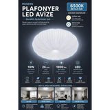 Mikasso 18 Watt 26CM LED Plafonyer Avize Plastik 8 Belirtilmemiş Beyaz Bebek / Çocuk Odası - Çok Renkli