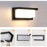 Mikasso 18 Watt Beyaz Işık Ledli Bahçe, Balkon, Teras, Kamelya, Veranda, Banyo, Duvar Apliği, LED Armatür Sa - Çok Renkli