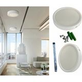 Mikasso 18 Watt Panel LED Armatür Sıva Üstü Yuvarlak Ct 5233 Beyaz Işık 6400K Plastik Kasa