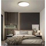 Mikasso 18W Büyük Boy Tavana Sıfır LED Plofonyer Avize Armatür Banyo Tuvalet Balkon Lambası Armatürü Beyaz P - Çok Renkli