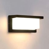 Mikasso 18W Dış Mekan Duvar Işığı - Su Geçirmez Sıcak Beyaz LED Duvar Lambası, Balkon Bahçe Teras Için Aplik - Çok Renkli