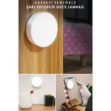 Mikasso 1ADET Beyaz Işık USB Şarjlı Akıllı Hareket Sensörlü Kablosuz Spot LED Lamba