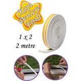 Mikasso 1x2=2 Metre Kapı Pencere Bandı Beyaz Fitili Yapışkanlı Soğuk Izolasyon Bant